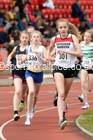 Girls under-15s 1500 metres, North Eastern Track and Field Champs, Gateshead Stadium. Photo: David T. Hewitson/Sports for All Pics